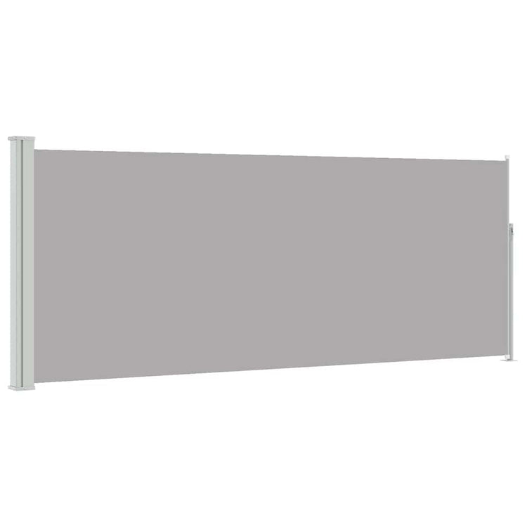 Vidaxl windscherm uittrekbaar 117x314 cm grijs