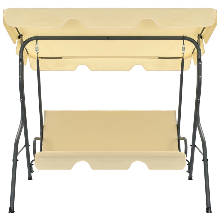 Vidaxl schommelbank 170x110x153 cm crèmewit