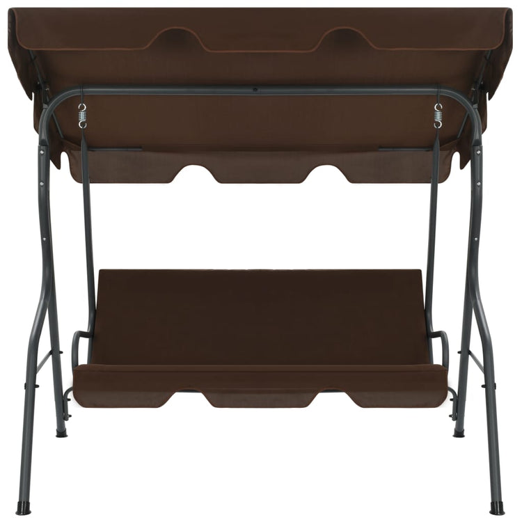Vidaxl schommelbank 170x110x153 cm koffiekleurig