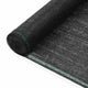 Vidaxl tennisscherm 1,2x50 m hdpe zwart