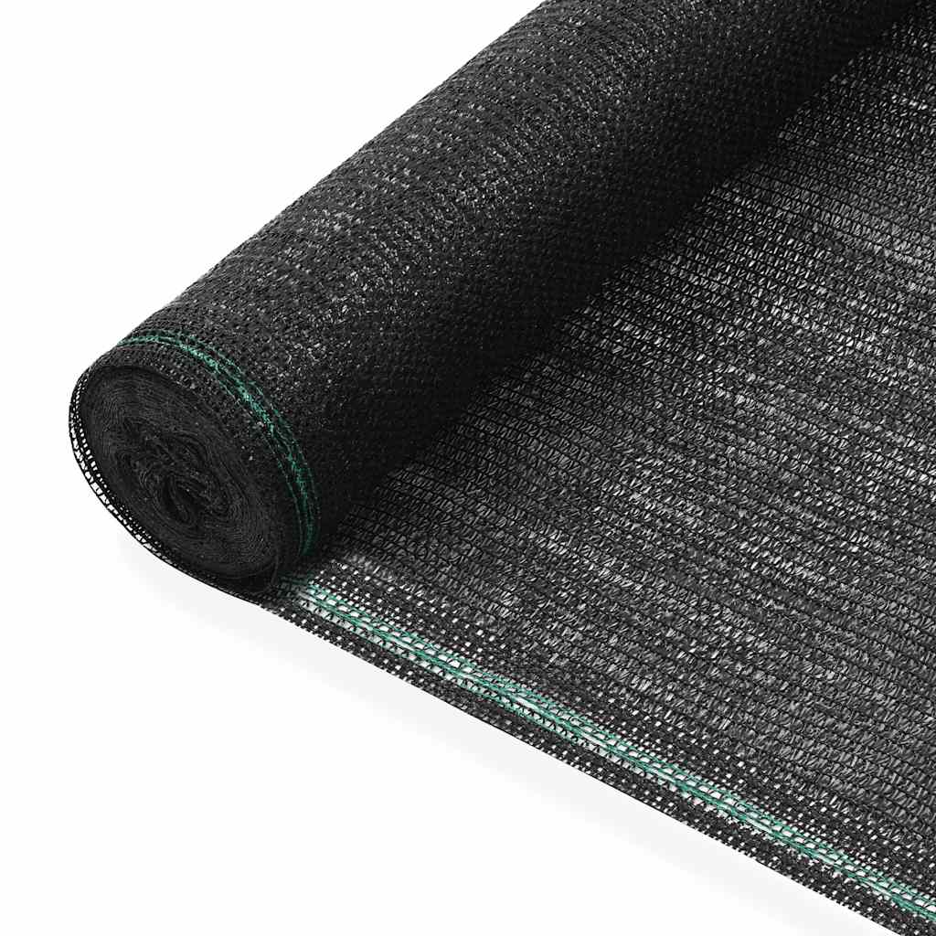 Vidaxl tennisscherm 1,4x25 m hdpe zwart