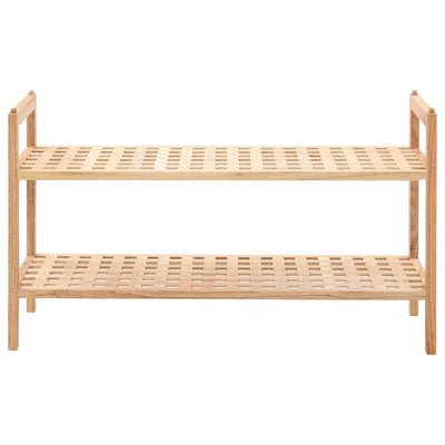 Vidaxl schoenenrek 69x26x40 cm massief walnotenhout
