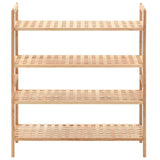 Vidaxl schoenenrek 69x26x81 cm massief walnotenhout - afbeelding 2