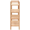 Vidaxl schoenenrek 69x26x81 cm massief walnotenhout