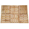 VidaXL Terrastegels 6 st 50x50 cm hout bruin