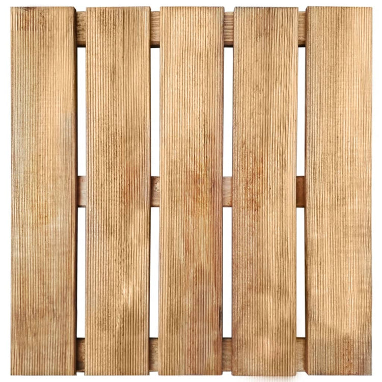 VidaXL Terrastegels 6 st 50x50 cm hout bruin