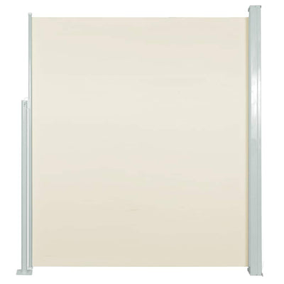 Vidaxl windscherm uittrekbaar 160x500 cm crème
