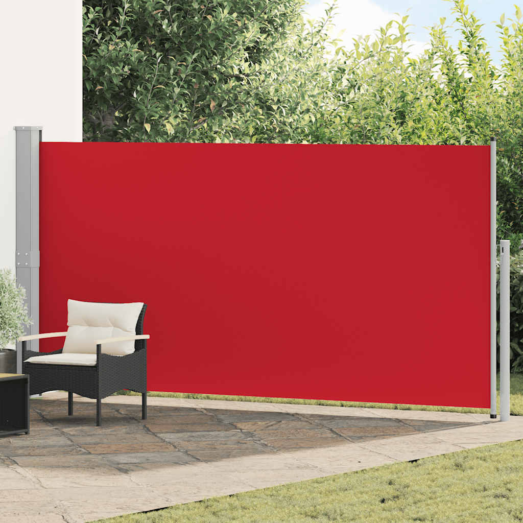 Vidaxl windscherm uittrekbaar 160x500 cm rood