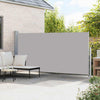 Vidaxl windscherm uittrekbaar 160x500 cm grijs