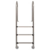 Vidaxl zwembadladder met 3 sporten 120 cm roestvrij staal 304
