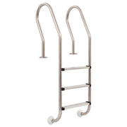 VidaXL Zwembadladder met 3 sporten 120 cm roestvrij staal 304 - afbeelding 1