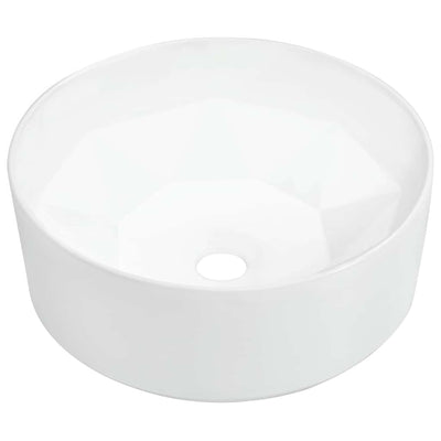 Vidaxl wastafel 36x14 cm keramiek wit