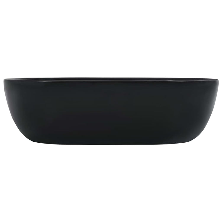 Vidaxl wastafel 45,5x32x13 cm keramiek zwart
