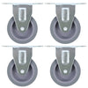 Vidaxl vaste wielen 4 st 75 mm