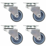 Vidaxl zwenkwielen dubbel 4 st 50 mm - afbeelding 1