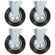 Vidaxl vaste wielen 4 st 200 mm