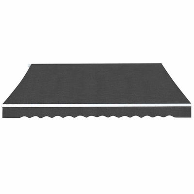 Vidaxl luifel handmatig uittrekbaar 350 cm antraciet
