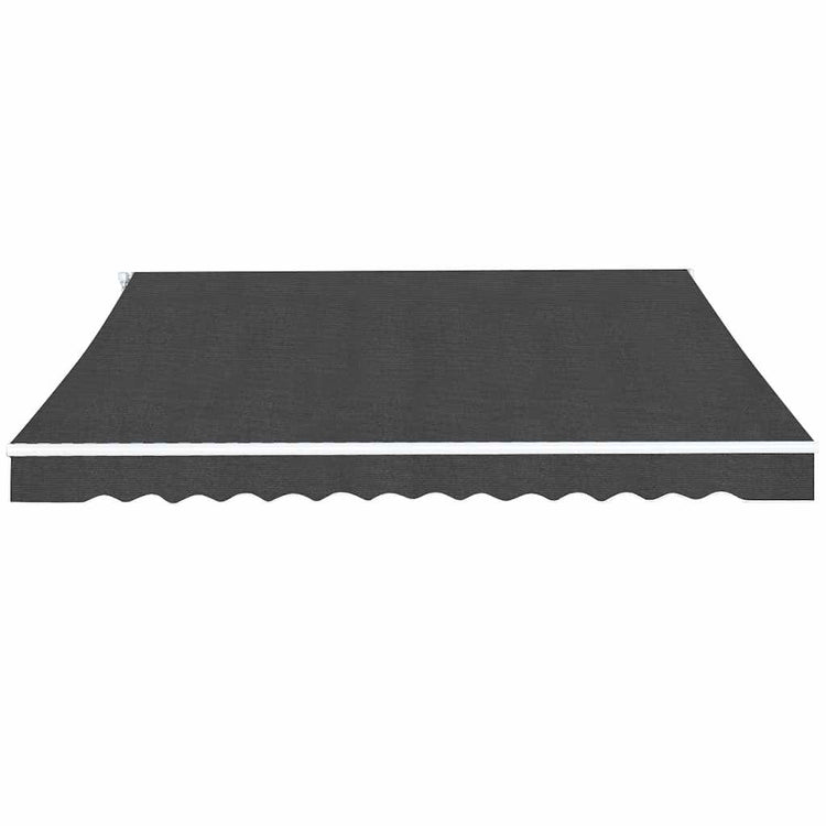 Vidaxl luifel handmatig uittrekbaar 350 cm antraciet