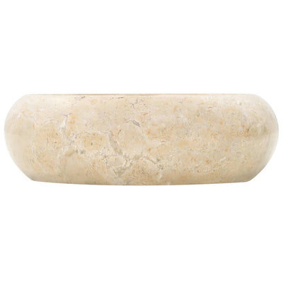 Vidaxl gootsteen 40x12 cm marmer crème