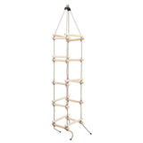 Vidaxl touwladder 200 cm hout - afbeelding 2