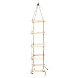 Vidaxl touwladder 200 cm hout - afbeelding 3