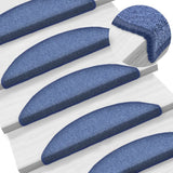 Vidaxl trapmatten 15 st 56x17x3 cm blauw halfrond - afbeelding 1