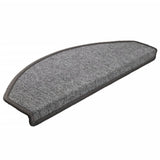 Vidaxl trapmatten 15 st 65x24x4 cm donkergrijs halfrond groot - afbeelding 3