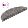 VidaXL Trapmatten 15 st 56x17x3 cm grijs
