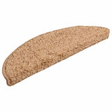 Vidaxl trapmatten 15 st 56x17x3 cm beige halfrond - afbeelding 3