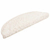 Vidaxl trapmatten 15 st 56x17x3 cm wit halfrond