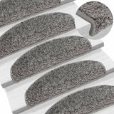 VidaXL Trapmatten 15 st 65x21x4 cm grijs - afbeelding 1