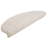 Vidaxl trapmatten 15 st 65x21x4 cm wit halfrond groot - afbeelding 3