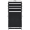 Vidaxl make-up trolley aluminium zwart