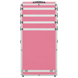 VidaXL Make-up trolley aluminium roze - afbeelding 2