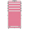 Vidaxl make-up trolley aluminium roze