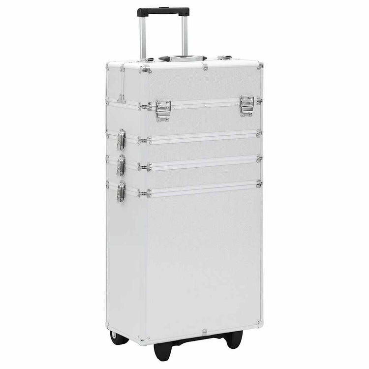 Vidaxl make-up trolley aluminium zilverkleurig