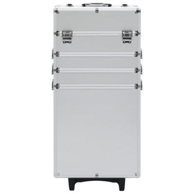 Vidaxl make-up trolley aluminium zilverkleurig
