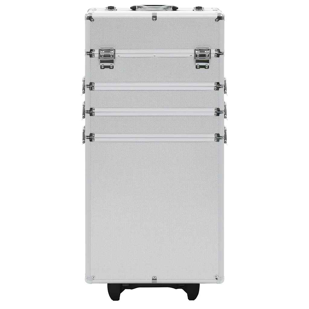 Vidaxl make-up trolley aluminium zilverkleurig