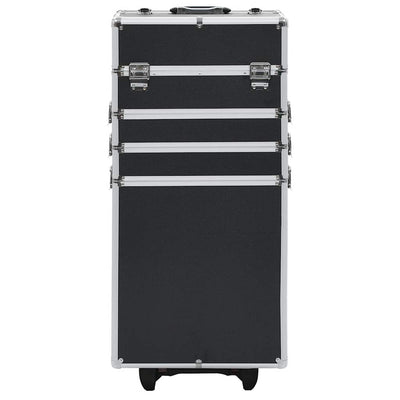 Vidaxl make-up trolley aluminium zwart