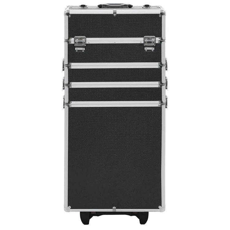 Vidaxl make-up trolley aluminium zwart