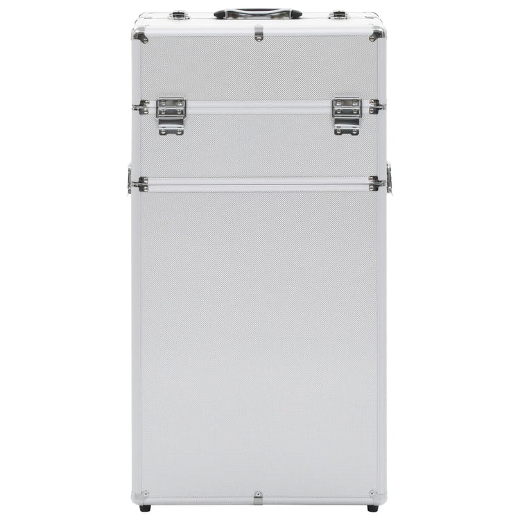 Vidaxl make-up trolley aluminium zilverkleurig