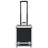 VidaXL Make-up trolley 35x29x45 cm aluminium zwart - afbeelding 3