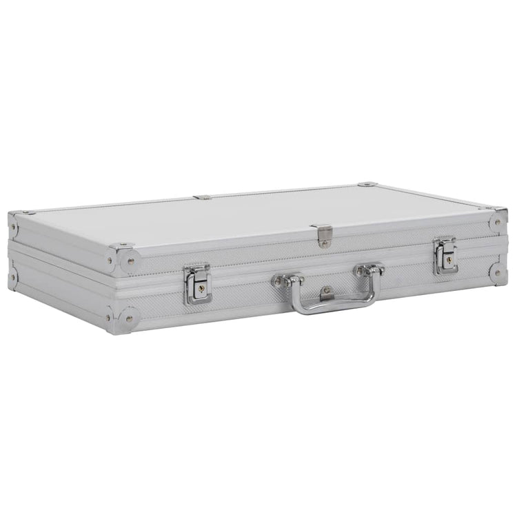 Vidaxl wapenkoffer aluminium abs zilverkleurig
