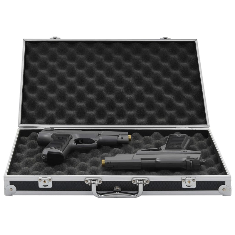 Vidaxl wapenkoffer aluminium abs zwart