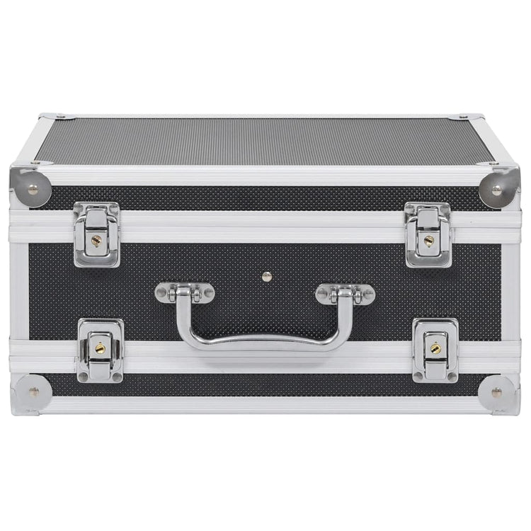 Vidaxl wapenkoffer aluminium abs zwart