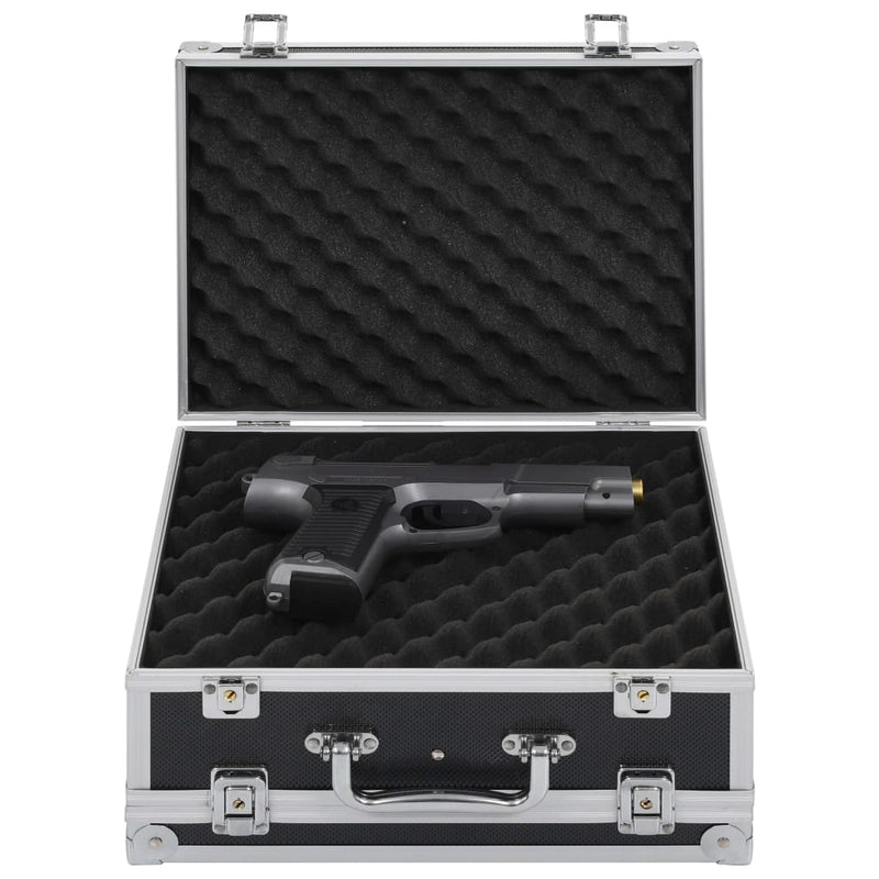 Vidaxl wapenkoffer aluminium abs zwart