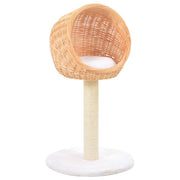 Vidaxl kattenkrabpaal met sisal krabpaal natuurlijk wilgenhout - afbeelding 1