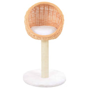 Vidaxl kattenkrabpaal met sisal krabpaal natuurlijk wilgenhout - afbeelding 2