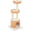 Vidaxl kattenkrabpaal met sisal krabpaal natuurlijk wilgenhout