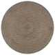 Vidaxl vloerkleed handgemaakt rond 150 cm jute grijs